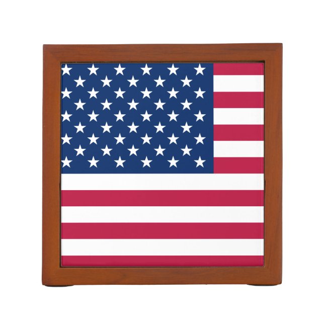 Flag of the United States Desk Organizer (Back)