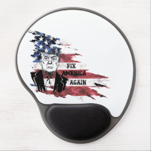 Flag of the United States.Donald Trump. Gel Mouse Pad