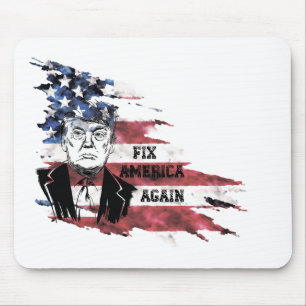 Flag of the United States.Donald Trump. Mouse Pad
