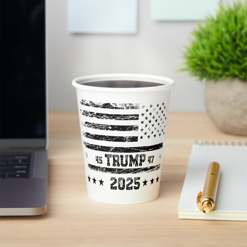 Disover Flag of the United States Donald Trump Paper Cups