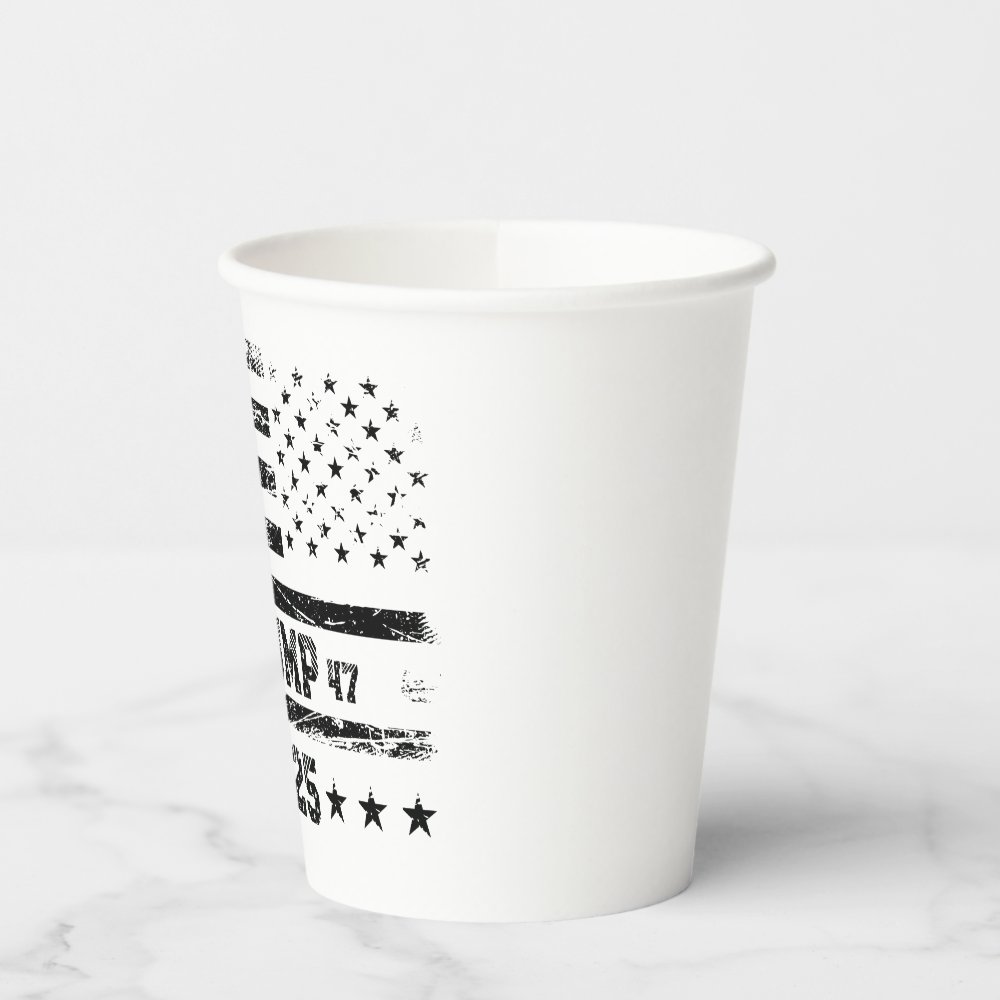 Disover Flag of the United States Donald Trump Paper Cups