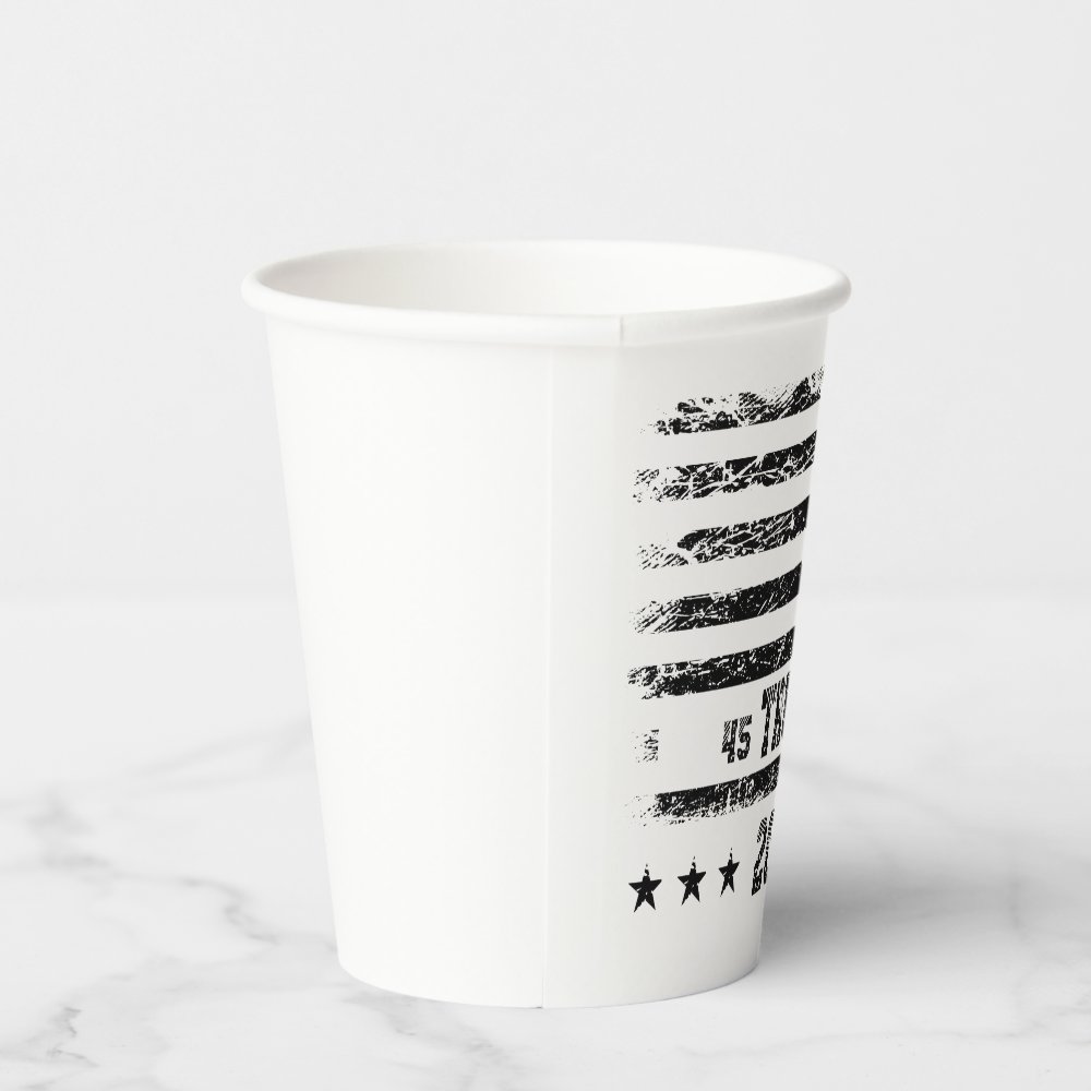 Disover Flag of the United States Donald Trump Paper Cups