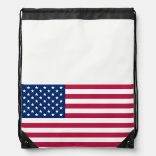 Flag of the United States Drawstring Backpack