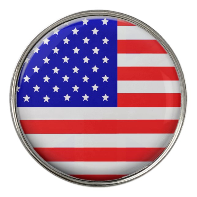 Flag of the United States Golf Ball Marker (Front)