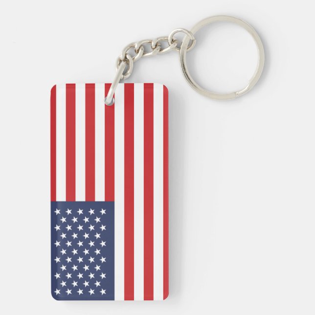Flag of the United States Keychain (Back)