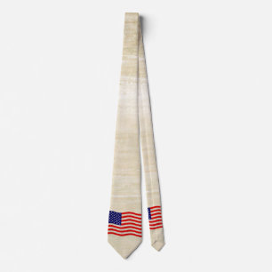 Flag of the United States of America - grungy Tie