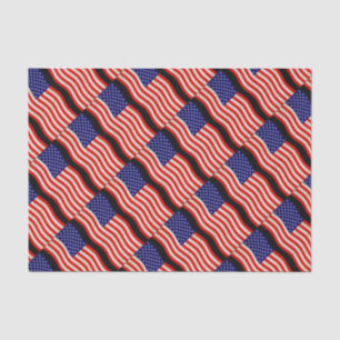 Flag of the United States of America - grungy Tissue Paper