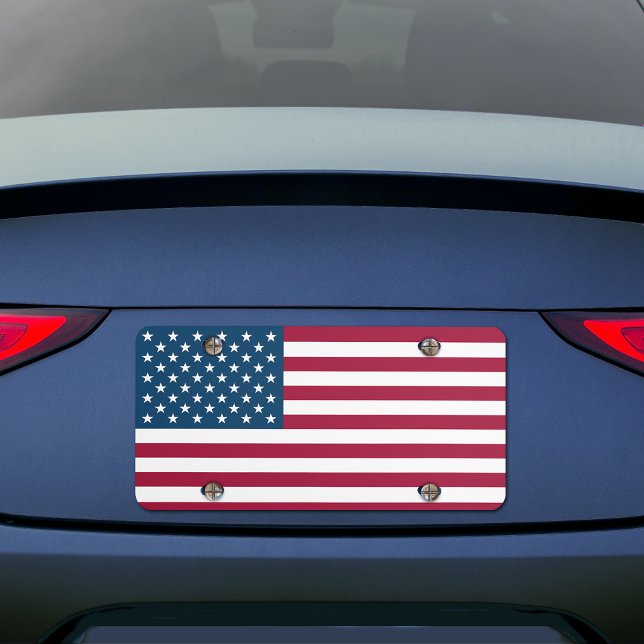Flag of the United States of America License Plate (Creator Uploaded)