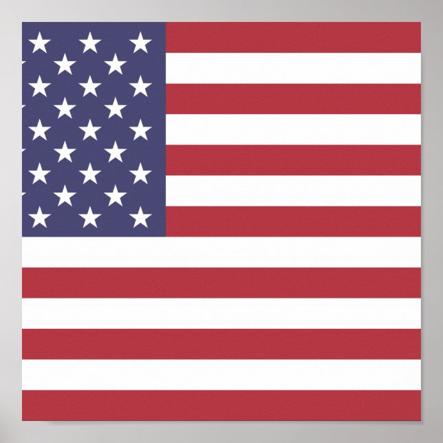 Flag of The United States of America Poster (Front)
