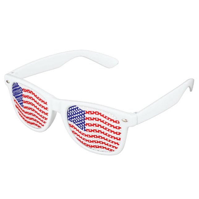 Flag of the United States of America - your ideas Retro Sunglasses (Angled)