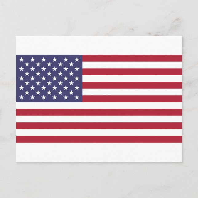 Flag of the United States Postcard (Front)