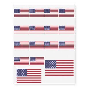 Flag of the United States Temporary Tattoos
