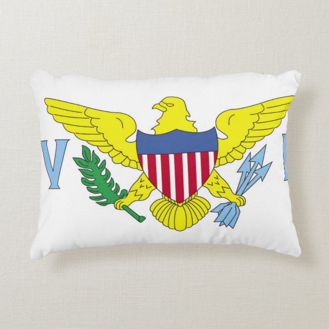 Flag of the United States Virgin Islands Accent Pillow (Front)