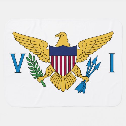 Flag of the United States Virgin Islands Baby Blanket