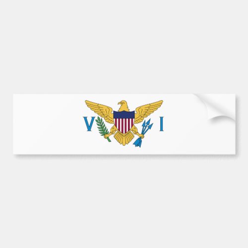 Flag of the United States Virgin Islands Bumper Sticker