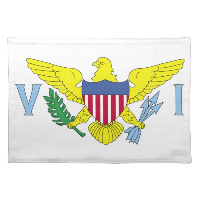 Flag of the United States Virgin Islands Cloth Placemat (Front)