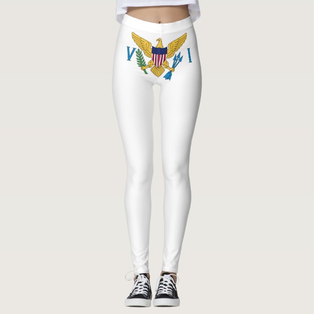 Flag of the United States Virgin Islands Leggings (Front)