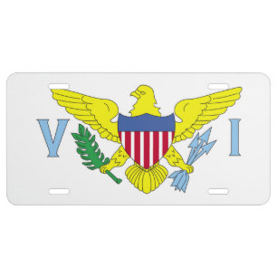 Flag of the United States Virgin Islands License Plate