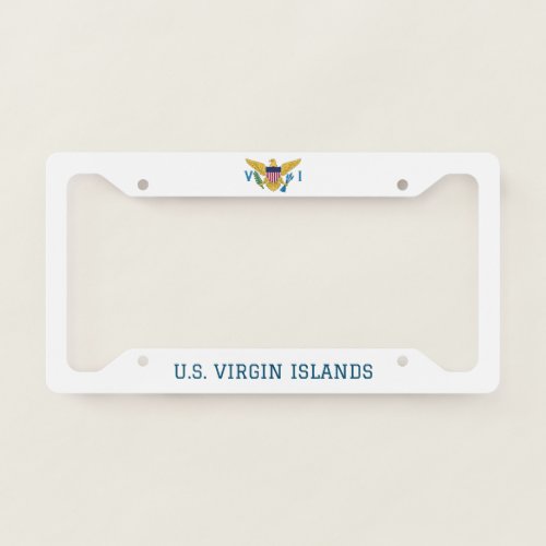 Flag of the United States Virgin Islands License Plate Frame