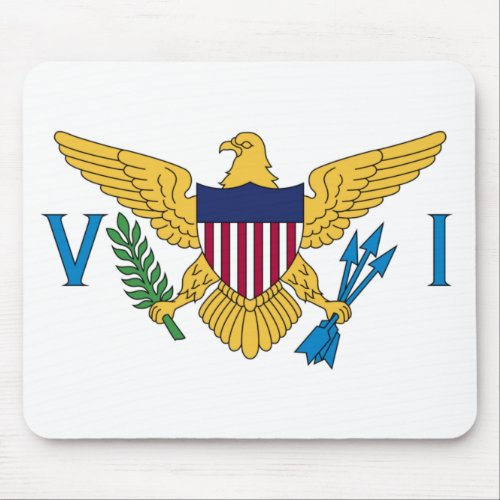 Flag of the United States Virgin Islands Mouse Pad