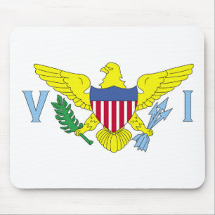 Flag of the United States Virgin Islands Mouse Pad