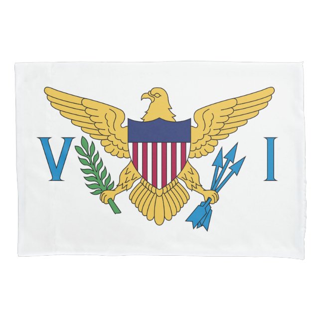 Flag of the United States Virgin Islands Pillow Case (Front)