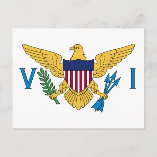 Flag of the United States Virgin Islands Postcard