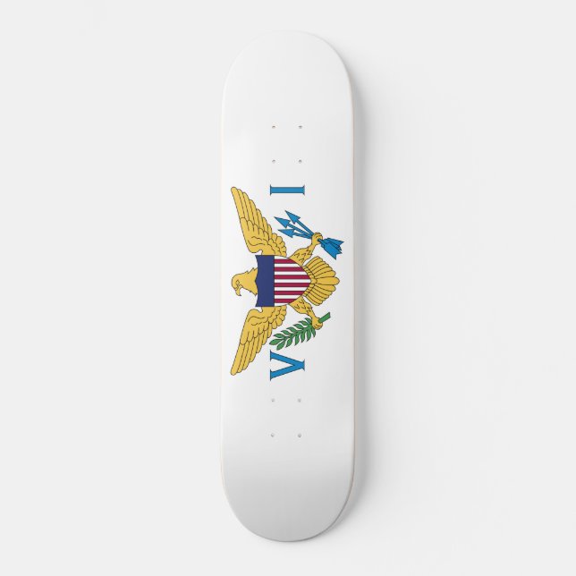 Flag of the United States Virgin Islands Skateboard (Front)