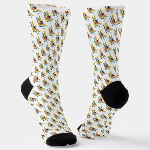 Flag of the United States Virgin Islands Socks