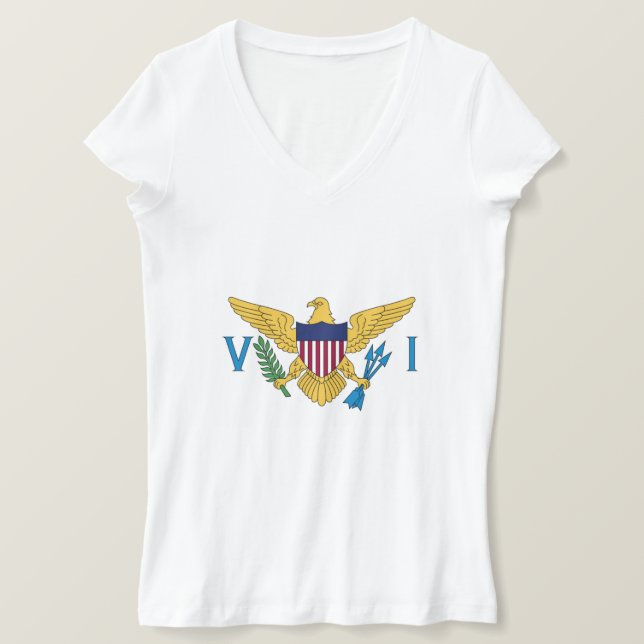 Flag of the United States Virgin Islands T-Shirt (Design Front)