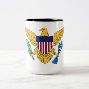 Flag of the United States Virgin Islands Two-Tone Coffee Mug