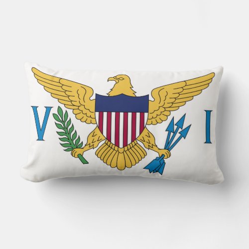 Flag of the US Virgin Islands Lumbar Pillow
