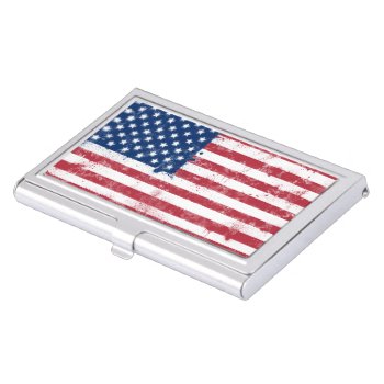 Flag Of The Usa Business Card Holder by flagshack at Zazzle