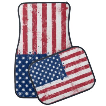 Flag Of The Usa Car Mat by flagshack at Zazzle