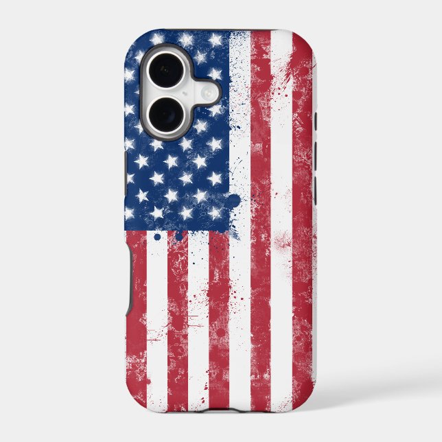 Flag of the USA Iphone Case (Back)