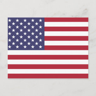 Flag of the USA Postcard