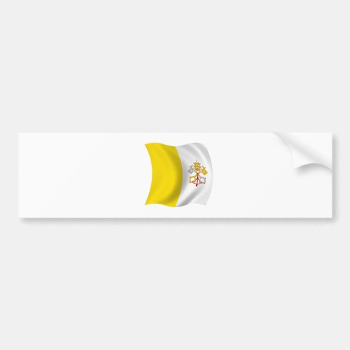 Flag of the Vatican City Bumper Sticker