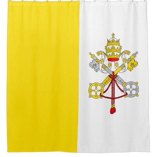 Flag of the Vatican City State Shower Curtain