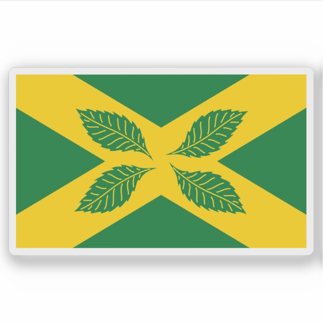 Flag of the village of Four Elms, England Sticker (Front)