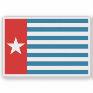Flag of the West Papuan people, Papua New Guinea Sticker