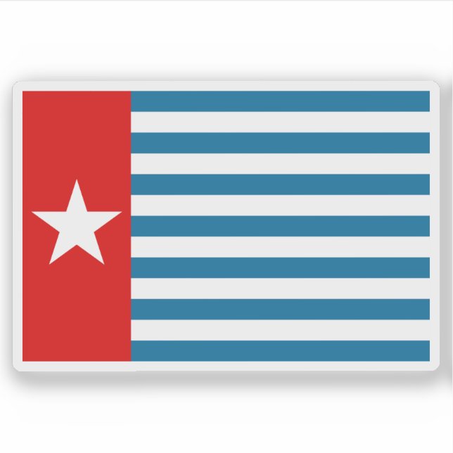 Flag of the West Papuan people, Papua New Guinea Sticker (Front)