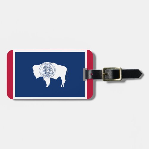 Flag of the Wyoming Luggage Tag