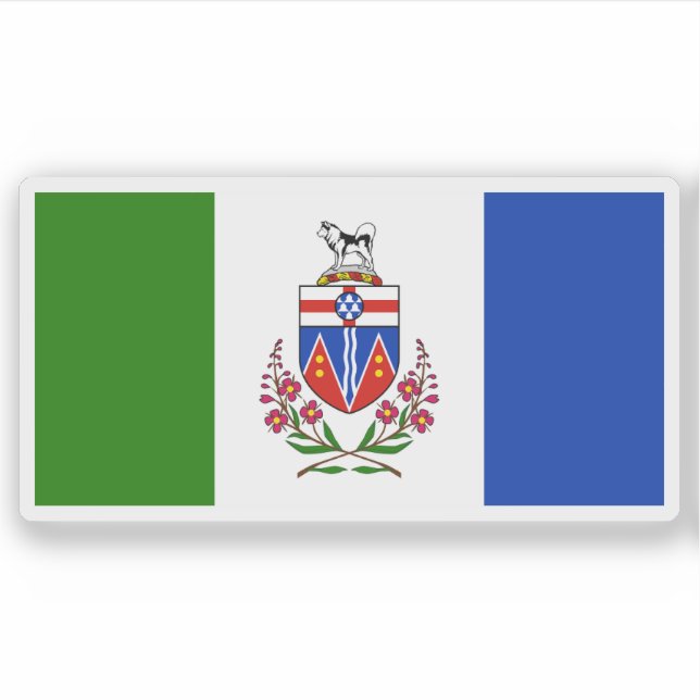 Flag of the Yukon province, Canada Sticker (Front)
