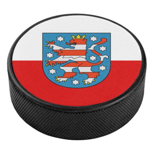 Flag of Thuringia Hockey Puck