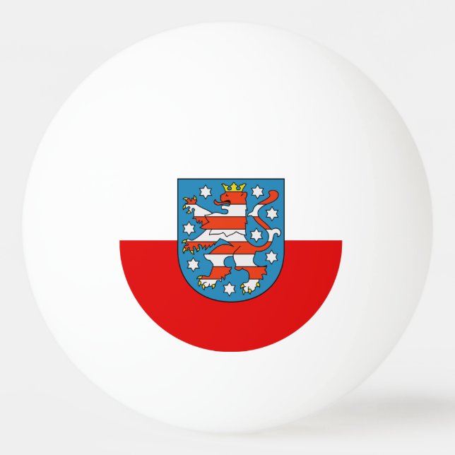 Flag of Thuringia Ping Pong Ball (Front)