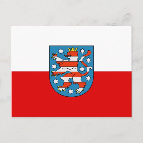 Flag of Thuringia Postcard