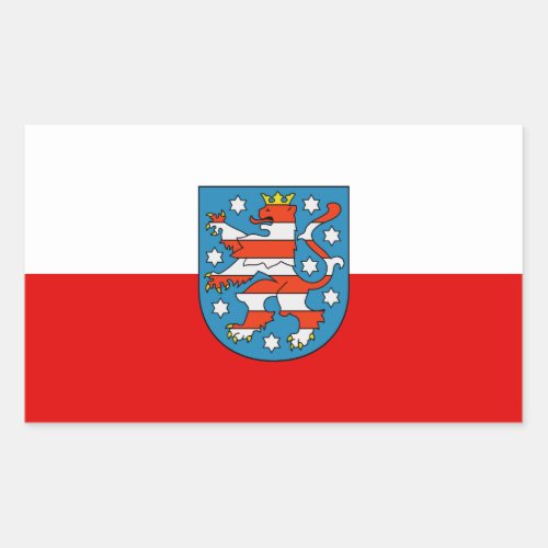 Flag of Thuringia Rectangular Sticker