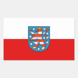 Flag of Thuringia Rectangular Sticker