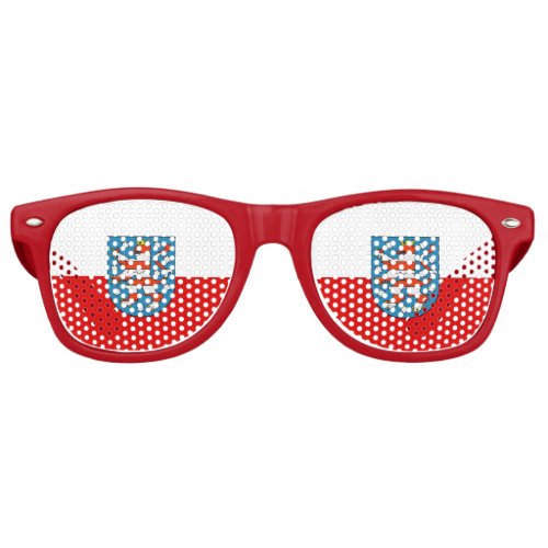 Flag of Thuringia Retro Sunglasses