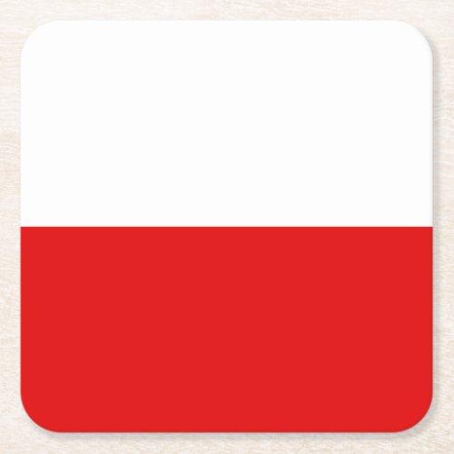 Flag of Thuringia Square Paper Coaster